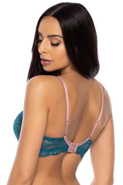 Biustonosz push up Biuetonosz Push-up Model 3525/11 Sybilla Turkus - Mat Mat Biustonosz push up Biuetonosz Push-up Model 3525/11 Sybilla Turkus - Mat Mat