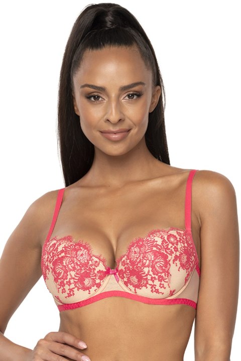 Biustonosz push up Biustonosz Push-up Model M-3804/11 Frances Beige/Pink - Mat Mat Biustonosz push up Biustonosz Push-up Model M-3804/11 Frances Beige/Pink - Mat Mat