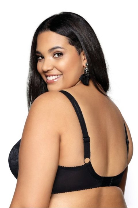 Biustonosz push up Biustonosz Usztywniany Model Hannah M-0115/22 Black - Mat Mat Biustonosz push up Biustonosz Usztywniany Model Hannah M-0115/22 Black - Mat Mat