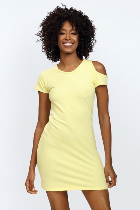 Sukienka Model Esi Yellow - DKaren DKaren Sukienka Model Esi Yellow - DKaren DKaren