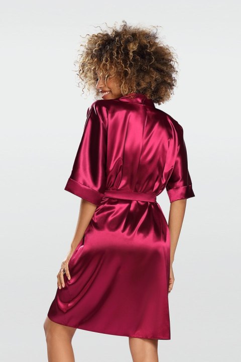 Szlafrok Peniuar Model Nable 100 Bordo - DKaren DKaren Szlafrok Peniuar Model Nable 100 Bordo - DKaren DKaren