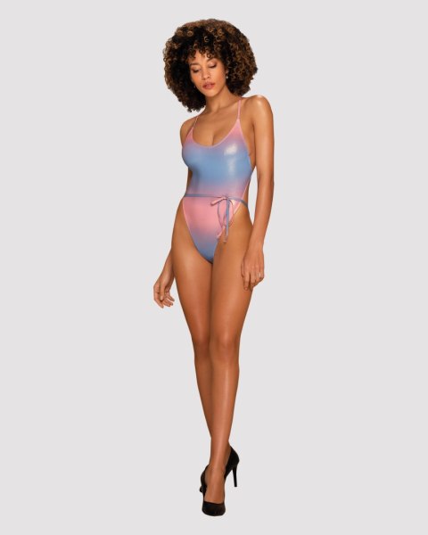 Jednoczęściowy strój kąpielowy Kostium kąpielowy Model Rionella Pink/Blue - Obsessive Obsessive Jednoczęściowy strój kąpielowy Kostium kąpielowy Model Rionella Pink/Blue - Obsessive Obsessive