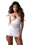 Komplet Model Alissium Chemise White - Obsessive Obsessive Komplet Model Alissium Chemise White - Obsessive Obsessive