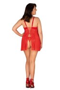 Komplet Model Blossmina Chemise Red - Obsessive Obsessive Komplet Model Blossmina Chemise Red - Obsessive Obsessive