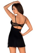 Komplet Model Laurise babydoll Czarna - Obsessive Obsessive Komplet Model Laurise babydoll Czarna - Obsessive Obsessive