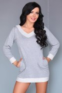 Koszulka nocna Koszula Nocna Model Maristela Grey - Livia Corsetti Fashion Livia Corsetti Fashion Koszulka nocna Koszula Nocna Model Maristela Grey - Livia Corsetti Fashion Livia Corsetti Fashion