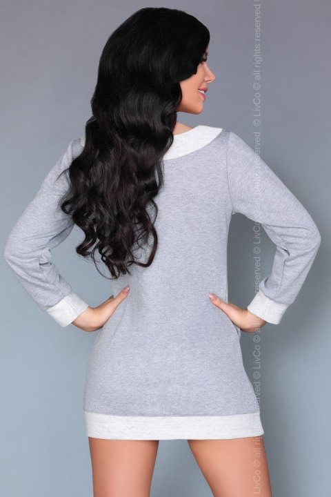 Koszulka nocna Koszula Nocna Model Maristela Grey - Livia Corsetti Fashion Livia Corsetti Fashion Koszulka nocna Koszula Nocna Model Maristela Grey - Livia Corsetti Fashion Livia Corsetti Fashion