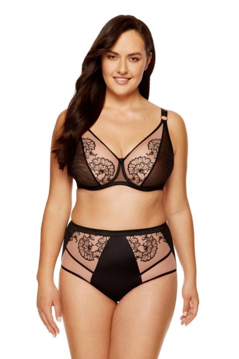 Biustonosz Soft Model Kala B2 Black/Beige - Gorteks Gorteks Biustonosz Soft Model Kala B2 Black/Beige - Gorteks Gorteks