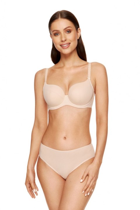 Biustonosz push up Biustonosz Usztywniany Model Anna B4 Beige - Gorteks Gorteks Biustonosz push up Biustonosz Usztywniany Model Anna B4 Beige - Gorteks Gorteks