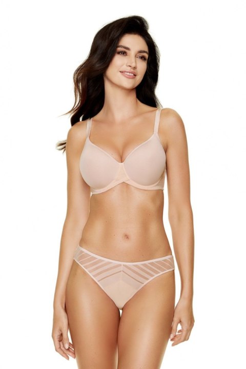 Biustonosz push up Biustonosz Usztywniany Model Luna B5 Beige - Gorteks Gorteks Biustonosz push up Biustonosz Usztywniany Model Luna B5 Beige - Gorteks Gorteks