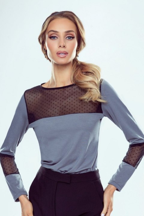 Bluzka Model Tifany Grey/Black - Eldar Eldar Bluzka Model Tifany Grey/Black - Eldar Eldar