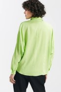 Bluzka oversize fason nietoperz B158 Limonka - Nife Nife Bluzka oversize fason nietoperz B158 Limonka - Nife Nife