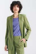 Marynarka lniana Z55 Green Pistacja - Nife Nife Marynarka lniana Z55 Green Pistacja - Nife Nife