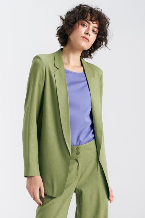 Marynarka lniana Z55 Green Pistacja - Nife Nife Marynarka lniana Z55 Green Pistacja - Nife Nife