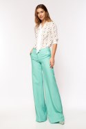 Seledynowe spodnie palazzo SD63 Seledyn - Nife Nife Seledynowe spodnie palazzo SD63 Seledyn - Nife Nife