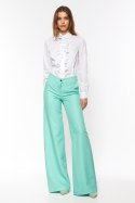 Seledynowe spodnie palazzo SD63 Seledyn - Nife Nife Seledynowe spodnie palazzo SD63 Seledyn - Nife Nife