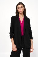 Czarna marynarka bez zapięcia Z49 Black - Nife Nife Czarna marynarka bez zapięcia Z49 Black - Nife Nife