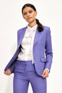 Klasyczna fioletowa marynarka Z46 Violet - Nife Nife Klasyczna fioletowa marynarka Z46 Violet - Nife Nife