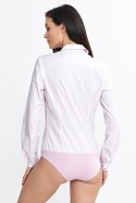 Koszula body K81 Light Pink - Nife Nife Koszula body K81 Light Pink - Nife Nife