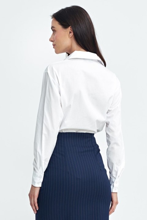 Koszula body K84 White - Nife Nife Koszula body K84 White - Nife Nife