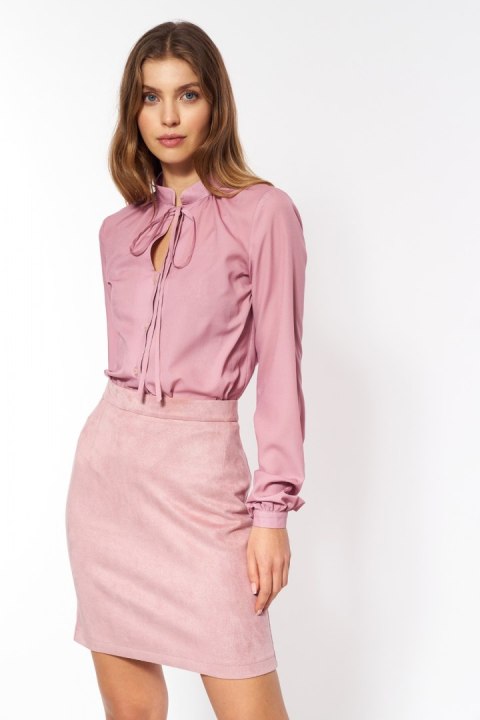 Spódnica Nubukowa różowa spódnica SP64 Pink - Nife Nife Spódnica Nubukowa różowa spódnica SP64 Pink - Nife Nife
