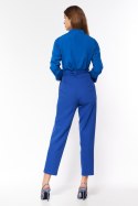 Spodnie Chabrowe spodnie typu paperbag SD67 Blue - Nife Nife