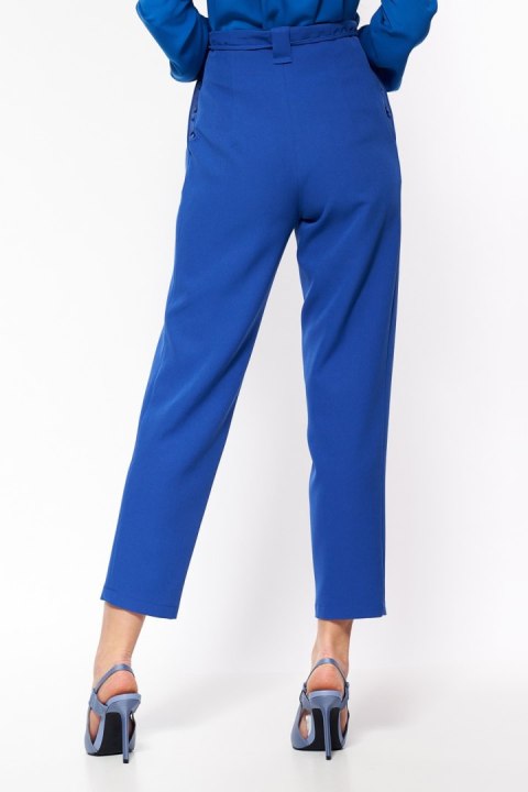 Spodnie Chabrowe spodnie typu paperbag SD67 Blue - Nife Nife Spodnie Chabrowe spodnie typu paperbag SD67 Blue - Nife Nife