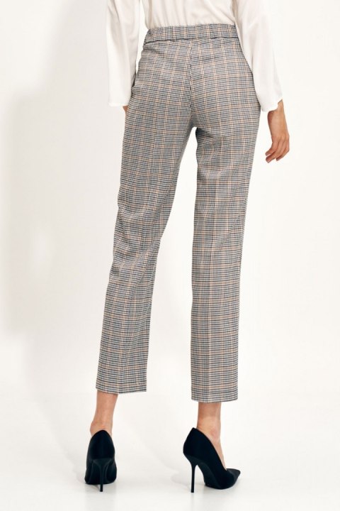 Spodnie Eleganckie spodnie chino w kratę SD74 Kratka - Nife Nife Spodnie Eleganckie spodnie chino w kratę SD74 Kratka - Nife Nife