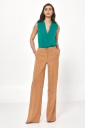 Spodnie Karmelowe spodnie loose cut SD77 Carmel - Nife Nife Spodnie Karmelowe spodnie loose cut SD77 Carmel - Nife Nife