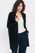 Sweter Niezapinany czarny sweter SW11 Black - Nife Nife Sweter Niezapinany czarny sweter SW11 Black - Nife Nife