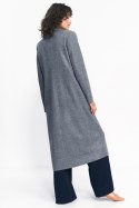 Szary płaszcz oversize PL20 Grey - Nife Nife Szary płaszcz oversize PL20 Grey - Nife Nife