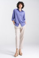 Wiskozowa koszula oversize K75 Violet - Nife Nife Wiskozowa koszula oversize K75 Violet - Nife Nife