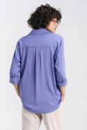 Wiskozowa koszula oversize K75 Violet - Nife Nife Wiskozowa koszula oversize K75 Violet - Nife Nife