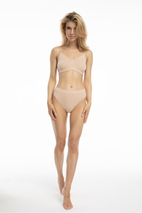 Biustonosz Soft Model Bamboo Bralette Beige - Julimex Julimex Biustonosz Soft Model Bamboo Bralette Beige - Julimex Julimex