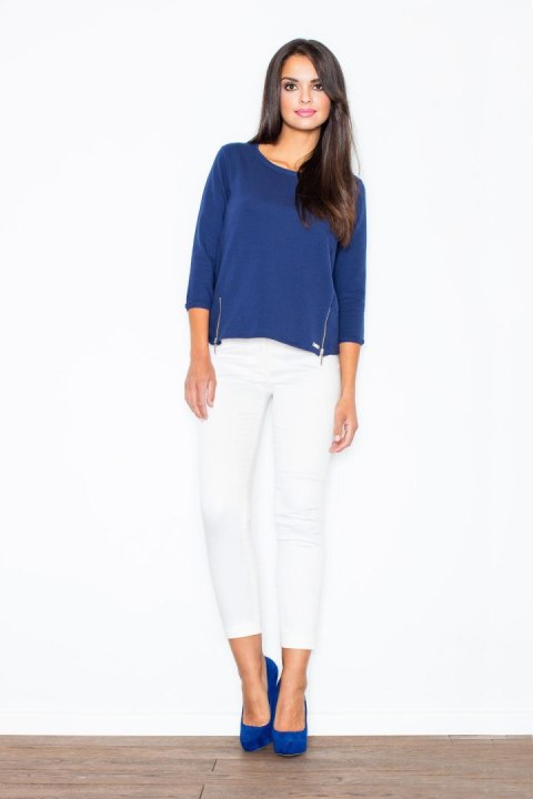 Bluza Damska Model 339 Navy - Figl Figl Bluza Damska Model 339 Navy - Figl Figl