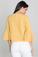 Bluzka Model M565 Yellow - Figl Figl Bluzka Model M565 Yellow - Figl Figl