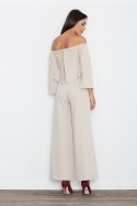 Kombinezon Damski Model M539 Beige - Figl Figl Kombinezon Damski Model M539 Beige - Figl Figl