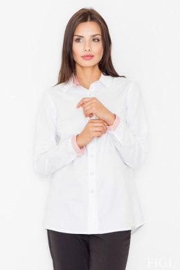 Koszula Damska Model M491 White/Red - Figl Figl
