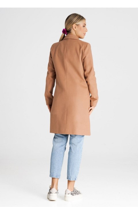 Płaszcz Damski Model M989 Beige - Figl Figl Płaszcz Damski Model M989 Beige - Figl Figl