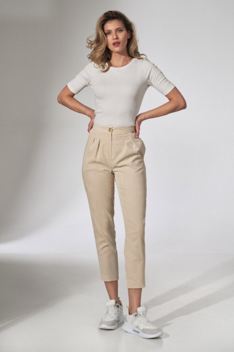 Spodnie Damskie Model M742 Beige - Figl Figl Spodnie Damskie Model M742 Beige - Figl Figl