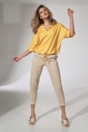 Spodnie Damskie Model M742 Beige - Figl Figl Spodnie Damskie Model M742 Beige - Figl Figl