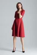 Sukienka Model M673 Bordo - Figl Figl Sukienka Model M673 Bordo - Figl Figl