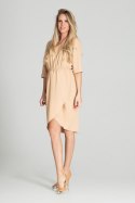 Sukienka Model M702 Beige - Figl Figl Sukienka Model M702 Beige - Figl Figl