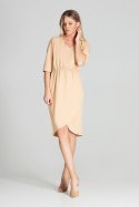 Sukienka Model M702 Beige - Figl Figl Sukienka Model M702 Beige - Figl Figl