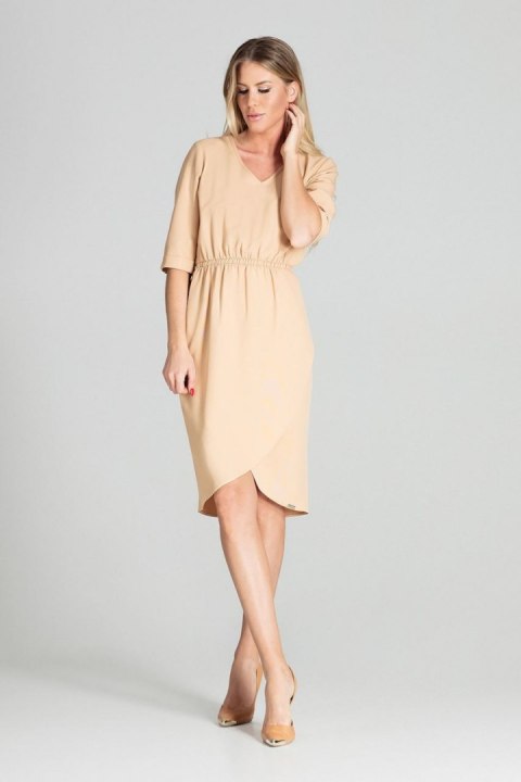 Sukienka Model M702 Beige - Figl Figl Sukienka Model M702 Beige - Figl Figl