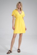 Sukienka Model M766 Yellow - Figl Figl Sukienka Model M766 Yellow - Figl Figl