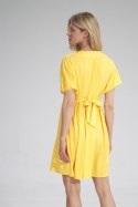 Sukienka Model M766 Yellow - Figl Figl Sukienka Model M766 Yellow - Figl Figl