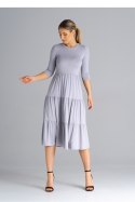 Sukienka Model M943 Light Grey - Figl Figl Sukienka Model M943 Light Grey - Figl Figl