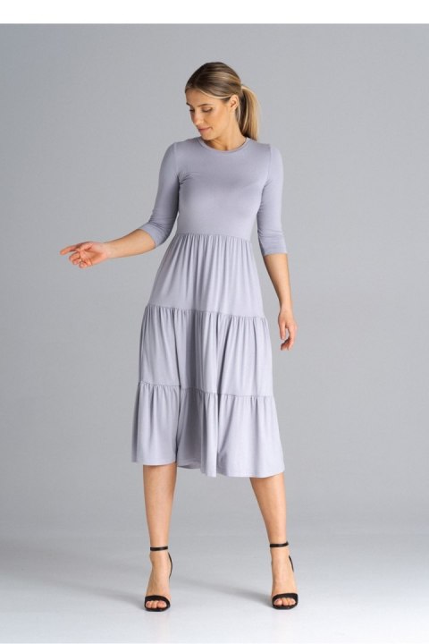Sukienka Model M943 Light Grey - Figl Figl Sukienka Model M943 Light Grey - Figl Figl