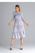 Sukienka Model M943 Light Grey - Figl Figl Sukienka Model M943 Light Grey - Figl Figl